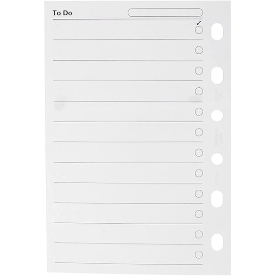 Ανταλλακτικά Φύλλα Pocket Filofax Υπενθυμίσεις image 1