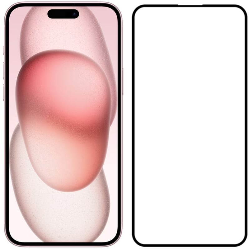 Προστατευτικό οθόνης Apple iPhone 15 - Powertech Tempered Glass 5D Full Glue