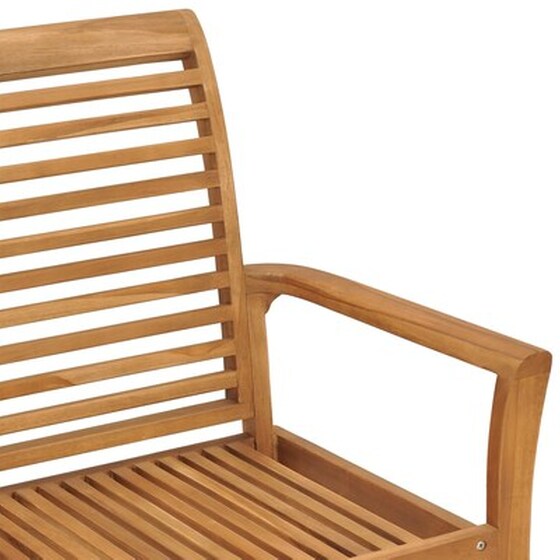 Παγκάκι Κήπου VidaXL από Μασίφ Ξύλο Teak 112x55x94 cm - Καφέ image 5