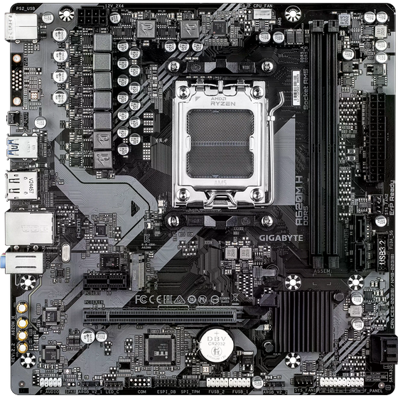 Μητρική Gigabyte A620M H rev. 2.2 με AM5 socket MATX image 1