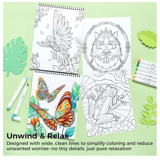 Μπλοκ Σχεδίου Ohuhu Animals and Mandala image 1