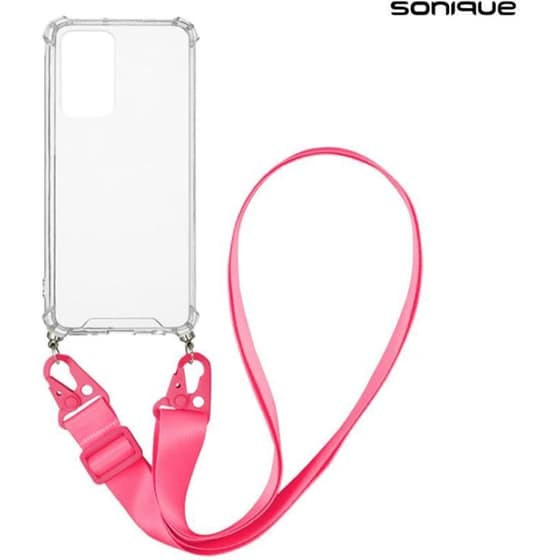 Θήκη Xiaomi Redmi Note 12 Pro 4G - Sonique Armor Clear Με Strap  - Ροζ image 0