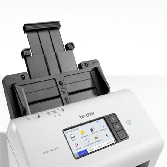 Brother ADS-4900W Σαρωτής εγγράφων A4 Sheetfed Optical 600 DPI με WiFi και Ethernet - Λευκό image 3