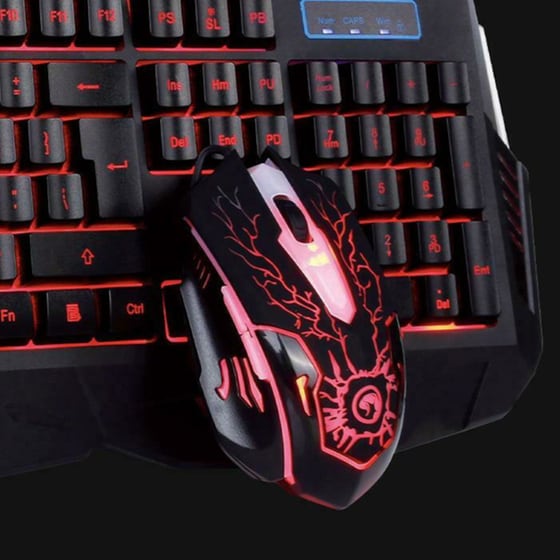 Marvo Combo KM400 & G1 Σετ Gaming Πληκτρολόγιο με Φωτιζόμενα πλήκτρα & Ποντίκι (US) image 3