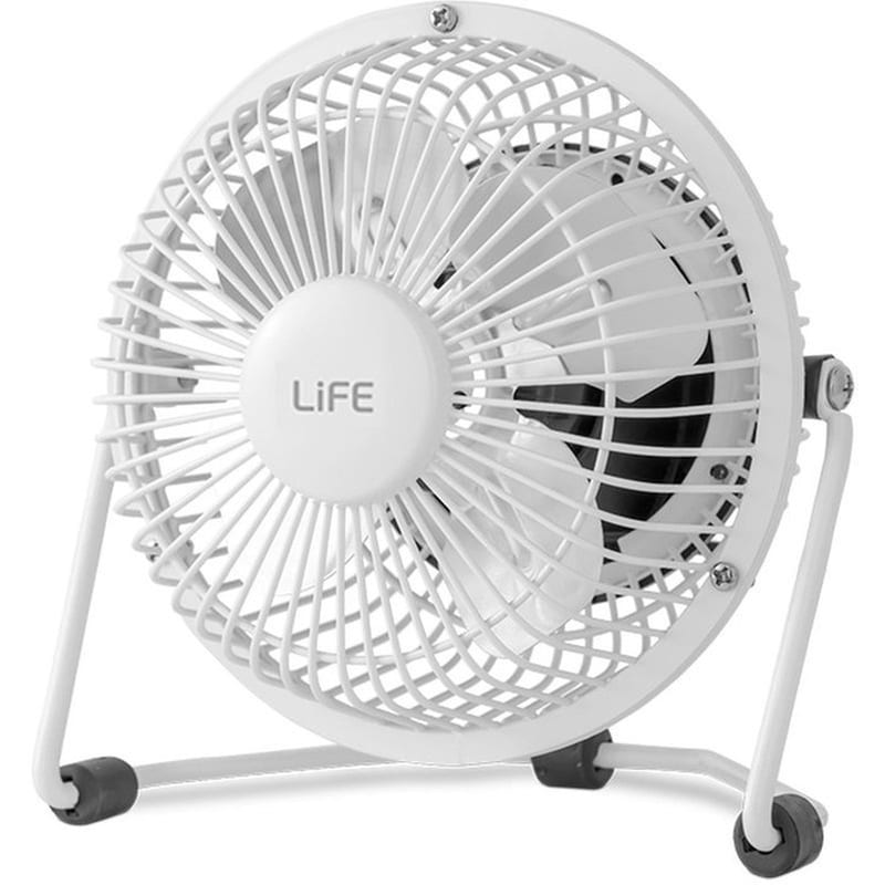 LIFE Life Ανεμιστήρας Super 4 USB 2.5W 10 cm - Λευκό