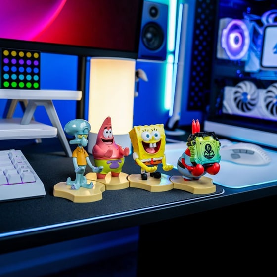 Φιγούρα Βάσης Στήριξης Cable Guys Spongebob Patrick Earbud Holder (HDHMSP400638) image 4