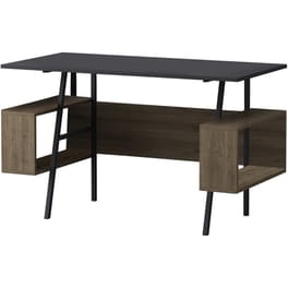 Γραφείο Βιβλιοθήκη 24Mall Toccare από Μοριοσανίδα 120x60x73.8 cm - Καφέ/Ανθρακί