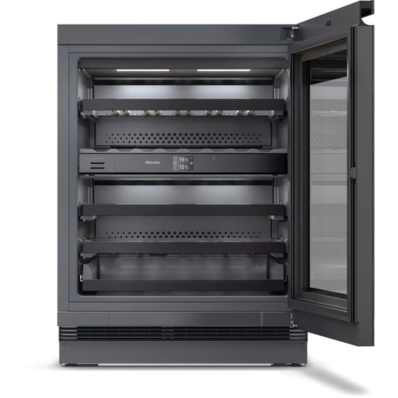 MIELE KWTUS 7074 F για 32 Μπουκάλια Μαύρο Εντοιχιζόμενος Συντηρητής Κρασιών image 1