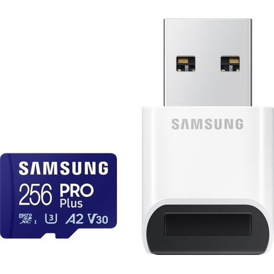 Samsung Pro Plus MicroSDXC 256 GB Class 10 U3 V30 με αντάπτορα image 1