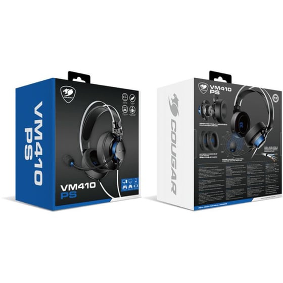 Cougar VM410 Gaming Ενσύρματα Ακουστικά 3.5mm Μαύρα/Μπλε image 7