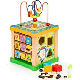 Eκπαιδευτικός Παιδικός Κύβος Ecotoys Με Πίνακα Hm015473 - 15.5x15.5x27cm