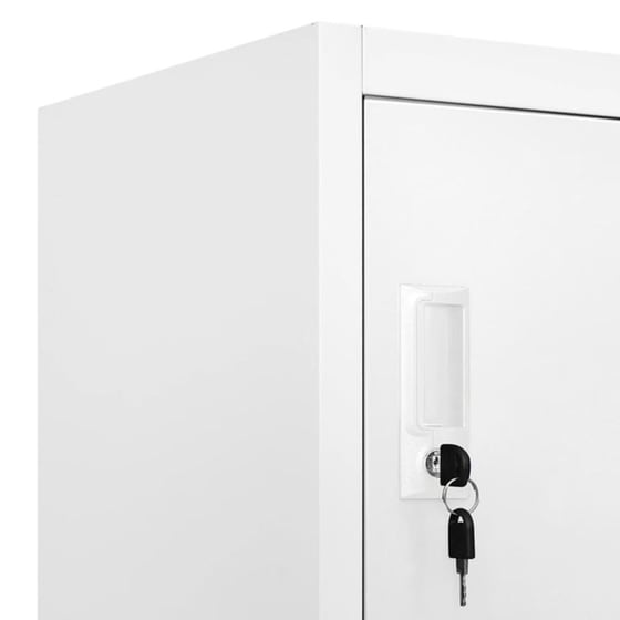 Φοριαμός VidaXL Μεταλλικός 90x45x180 cm - Λευκό image 6
