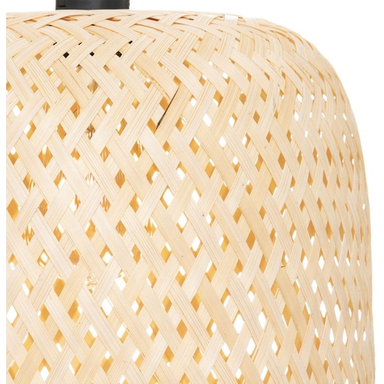 Φωτιστικό Οροφής Μονόφωτο Spitishop A-s Ali 186351 από Μπαμπού - Μπεζ image 1