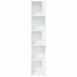 Ραφιέρα VidaXL Γωνιακή από Μοριοσανίδα 33x33x164.5 cm - Λευκό