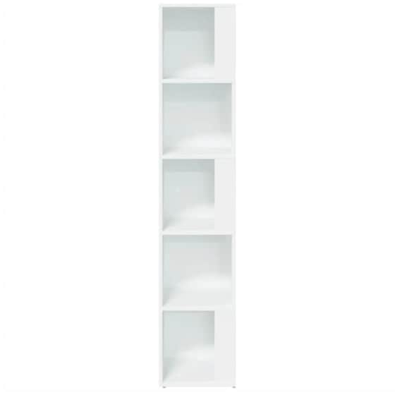 Ραφιέρα VidaXL Γωνιακή από Μοριοσανίδα 33x33x164.5 cm - Λευκό image 0
