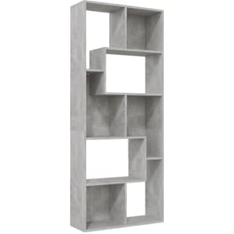 Βιβλιοθήκη VidaXL από Μοριοσανίδα 67x24x161cm - Γκρι