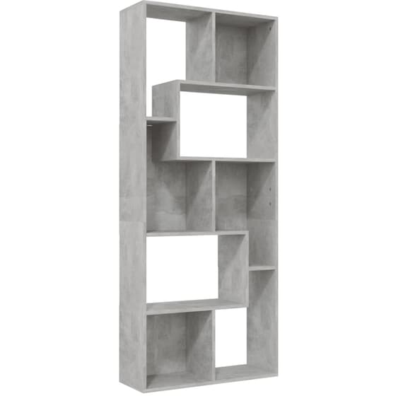 Βιβλιοθήκη VidaXL από Μοριοσανίδα 67x24x161cm - Γκρι image 0