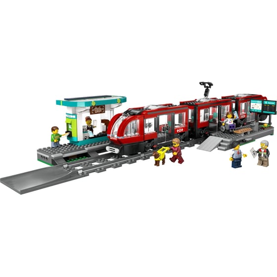 LEGO® City Downtown Streetcar and Station (60423) image 2