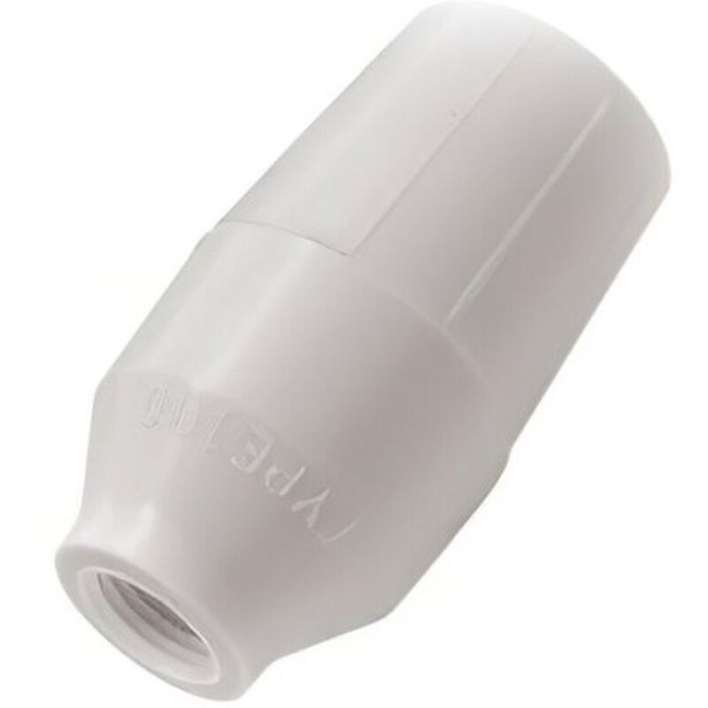 Ντουί FERRARA Βακελίτου Ε14 Λευκό 2 Τεμάχια FERRARA