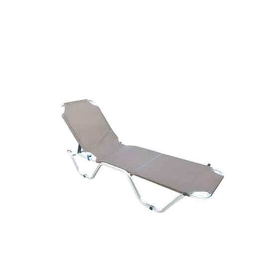 Creta Ξαπλώστρα Alu Textilene Cappuccino C55927 image 0