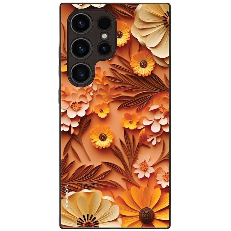 Θήκη Samsung Galaxy S24 Ultra - Sonique 3D Flower Series - Orange