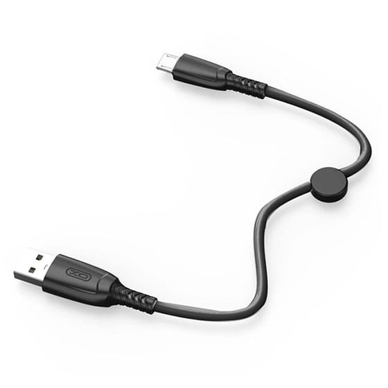 Καλώδιο XO NB247 USB-A Male σε micro USB Male 0.25m - Μαύρο image 2
