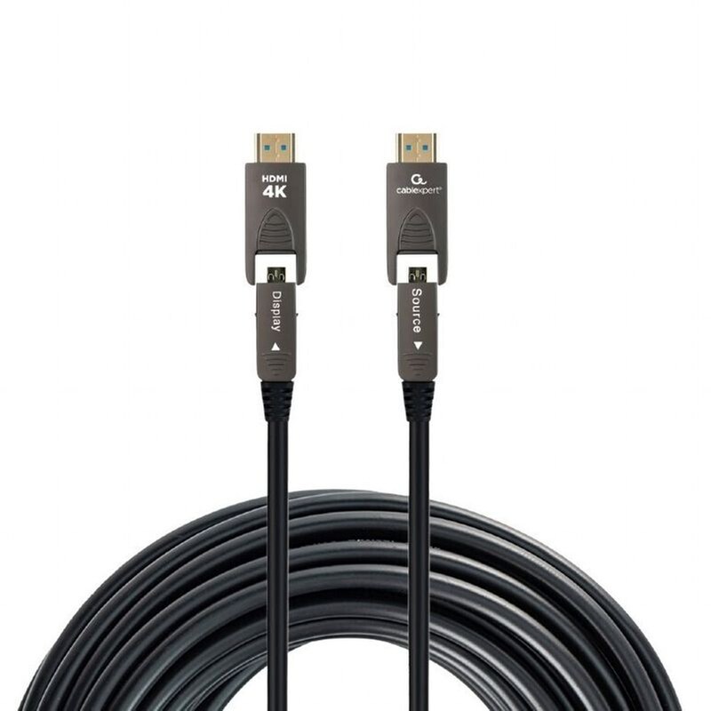 Καλώδιο CABLEXPERT CCAP-HDMIDD-AOC-10M HDMI 2.0 20m με Ethernet - Μαύρο