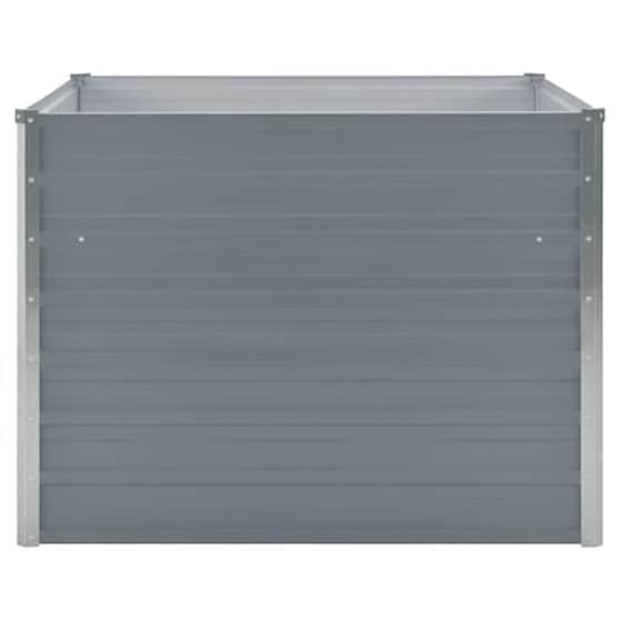 Vidaxl Ζαρντινιέρα Ψηλή Γκρι 100 X 100 X 77 Εκ. Από Γαλβανισμένο Χάλυβα image 3