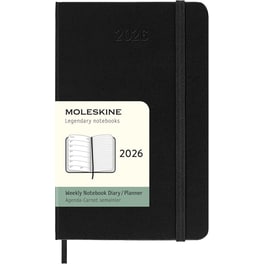 Ημερολόγιο Εβδομαδιαίο Moleskine 2026 12Μ Pocket Black Hard