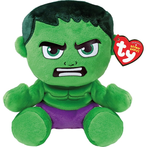 Λούτρινο TY Beanie Babies Χνουδωτό Marvel Hulk (15cm) image 0