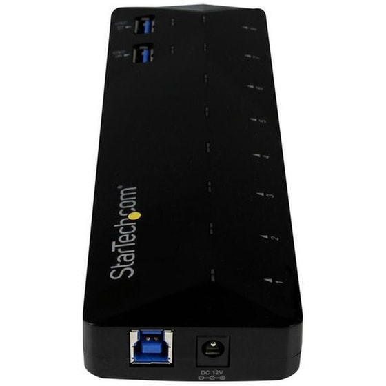 USB Hub Startech USB-A με 10 θύρες - Μαύρο | Public