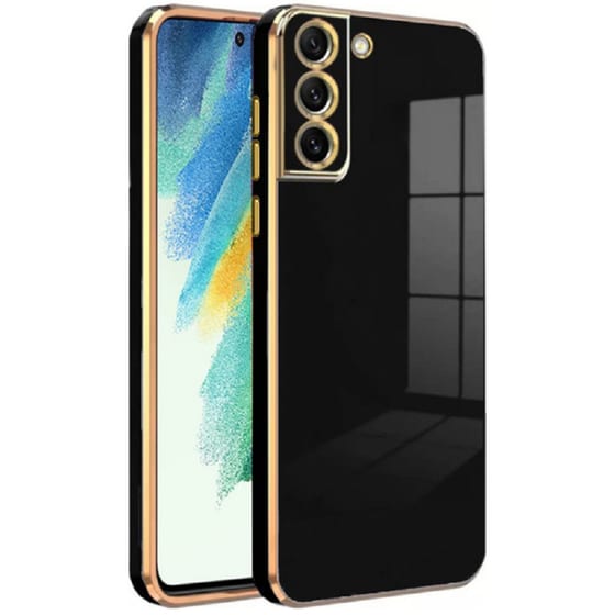 Θήκη Samsung Galaxy S21 5G - Bodycell Gold Plated - Μαύρο image 0