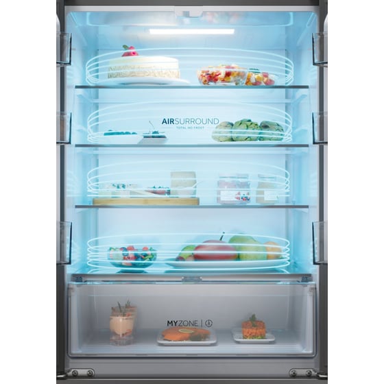 HAIER HFR3718ENMD Total No Frost 402 Lt Dark Inox Ψυγειοκαταψύκτης image 9