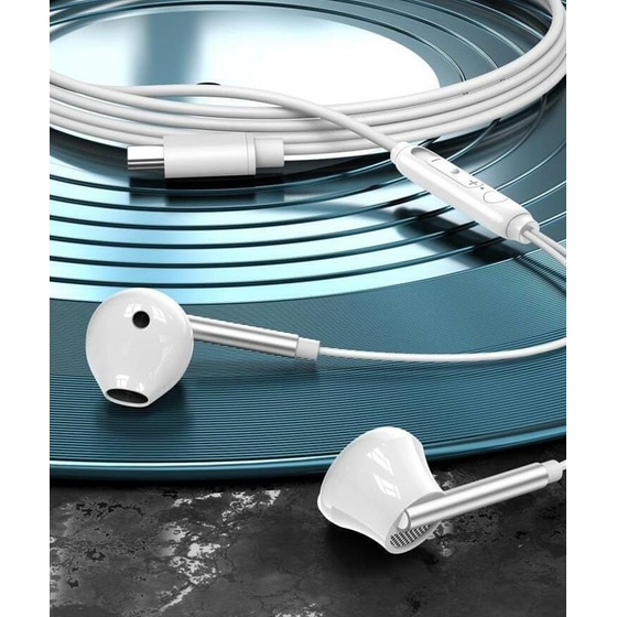 Ακουστικά Handsfree XO Crescent EP66 USB-C - Λευκά image 1