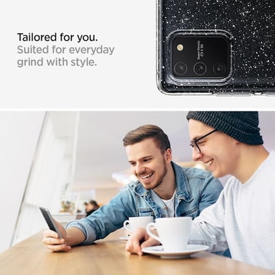 Spigen Θήκη Σιλικόνης Liquid Crystal Glitter Samsung Galaxy S10 Lite - Cystal Quartz (acs01199) image 1