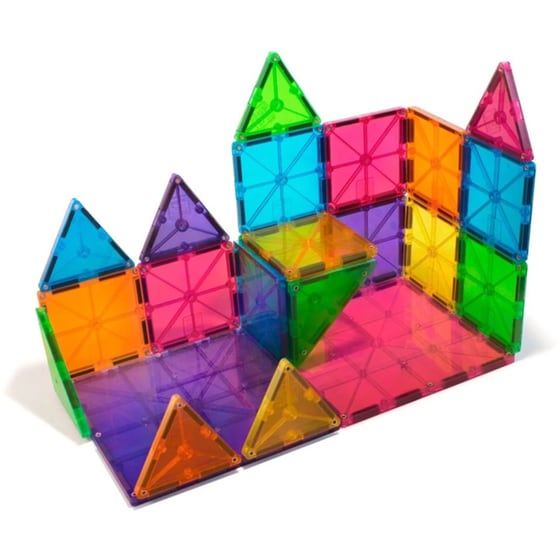 Magna Tiles Clear Colors Μαγνητικό Παιχνίδι 32 Κομματιών image 2