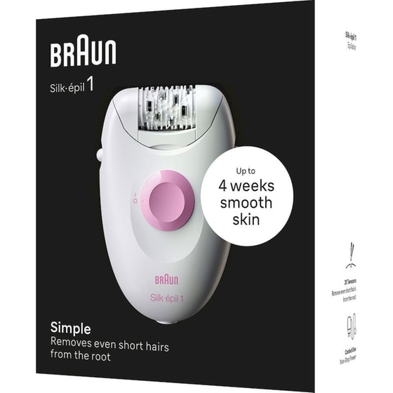 Αποτριχωτική Μηχανή BRAUN Silk-épil 1 1-000 Λευκό image 2