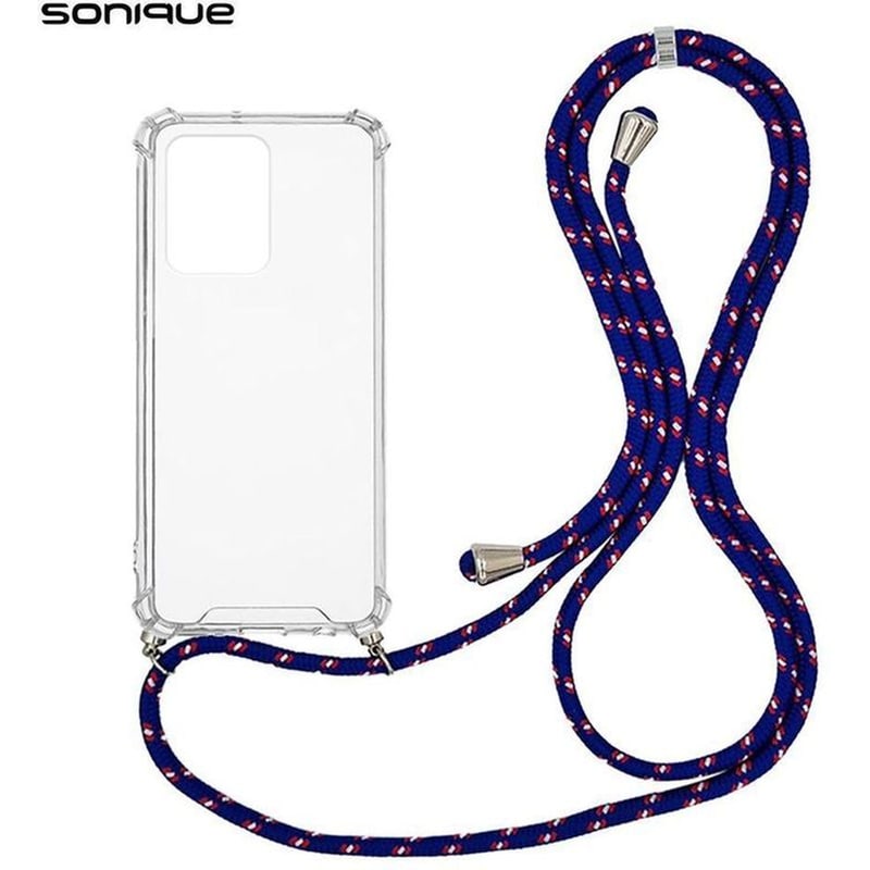 Θήκη Xiaomi Redmi Note 10s - Sonique Armor Clear Με Κορδόνι - Πορτοκαλί