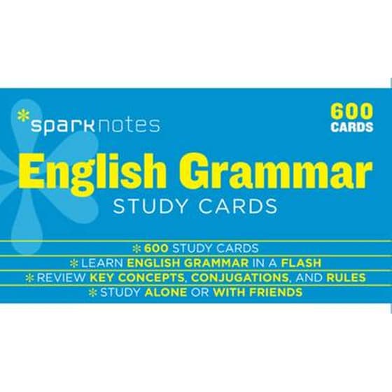English Grammar SparkNotes Study Cards image 0