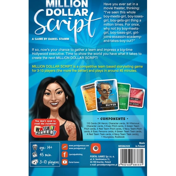 Million Dollar Script Επιτραπέζιο Παιχνίδι image 1