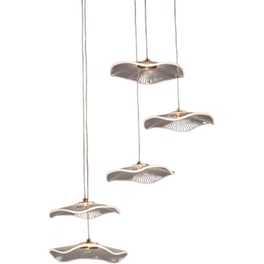 Φωτιστικό Οροφής Led Aca Ninfea Zm34ledp55br Μεταλλικό/Ακρυλικό - Διάφανο/Λευκό