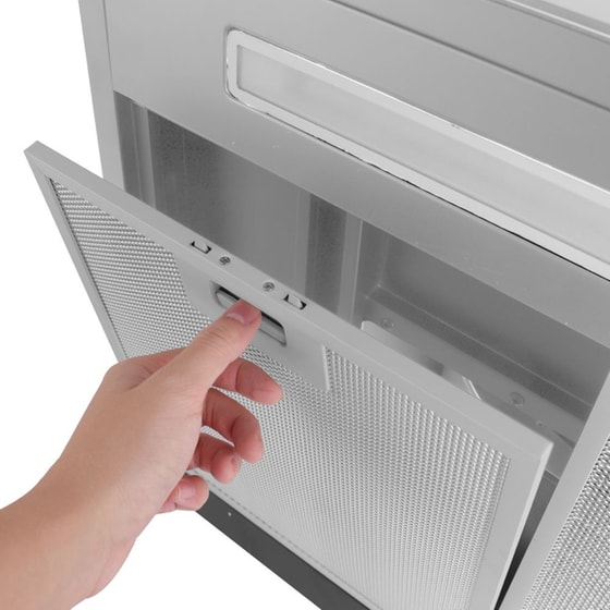 LEXICAL LRH-9560-2 90 cm Μαύρο Καμινάδα - Τζάκι Απορροφητήρας image 5