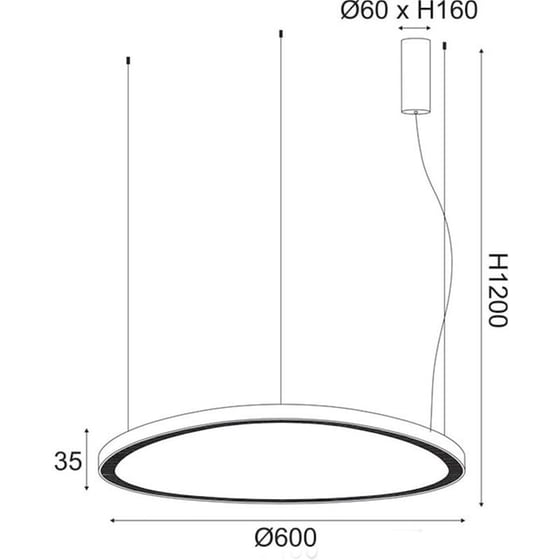 Φωτιστικό Οροφής Led Aca Harmony Br97ledp60wh από Αλουμίνιο - Λευκό image 1