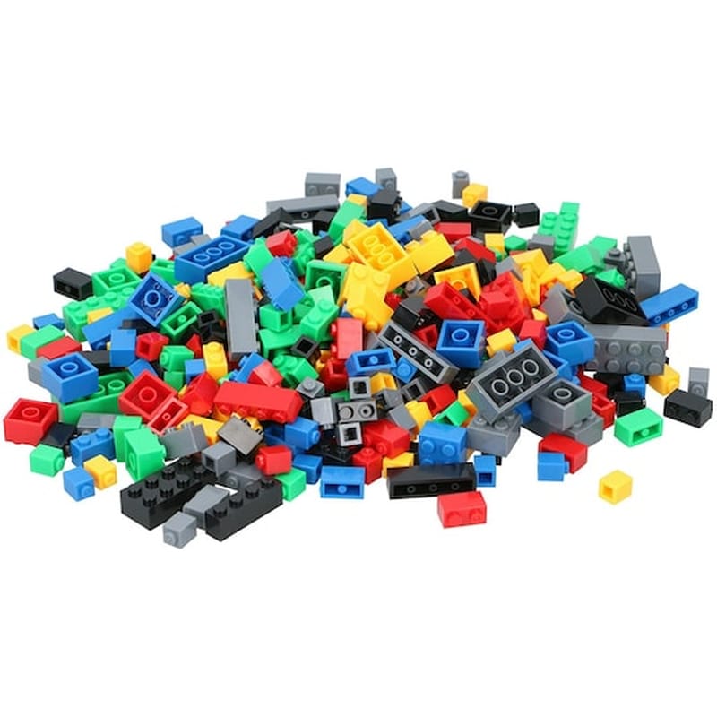 Σετ Τουβλάκια 500 Τεμαχίων Σε Διάφορα Σχήματα Και Χρώματα, Eddy Toys Building Blocks