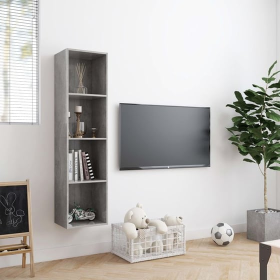 Έπιπλο Τηλεόρασης VidaXL από Μοριοσανίδα 143x30x36cm - Γκρι image 6
