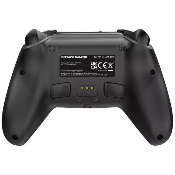 Ασύρματο Χειριστήριο Deltaco GAM-189 Pro RGB για PS5/PC/Android/iOS - Μαύρο image 1
