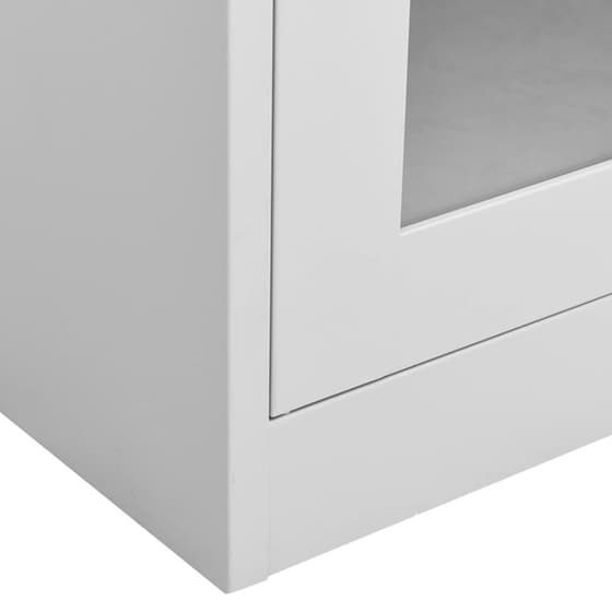 Ντουλάπα Γραφείου VidaXL από Ατσάλι 90x40x180 cm - Ανοιχτό Γκρι image 5