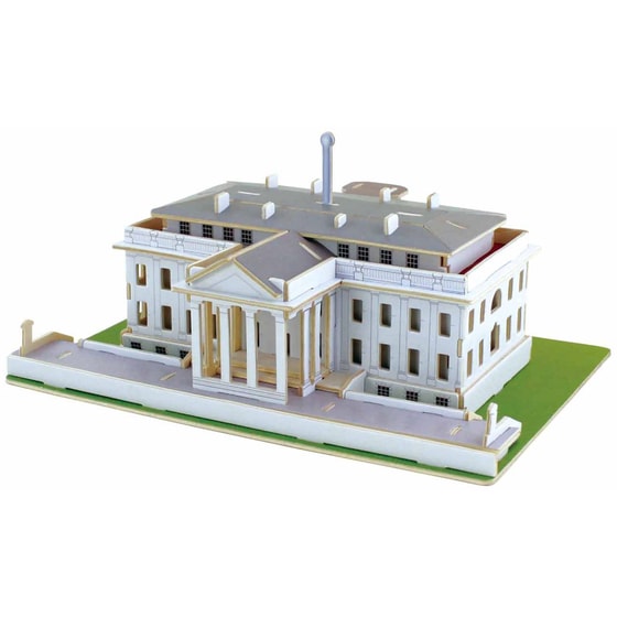 3D Παζλ Robotime - Washinghton Whitehouse Ξύλινο (73 Κομμάτια) image 0
