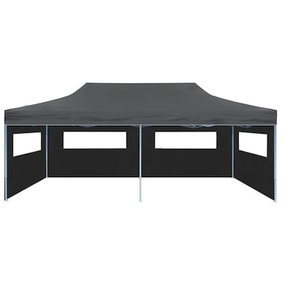 Vidaxl Τέντα Εκδηλώσεων Με Τοιχώματα Πτυσσόμενη Pop-up Ανθρακί 3x6 Μ. image 3