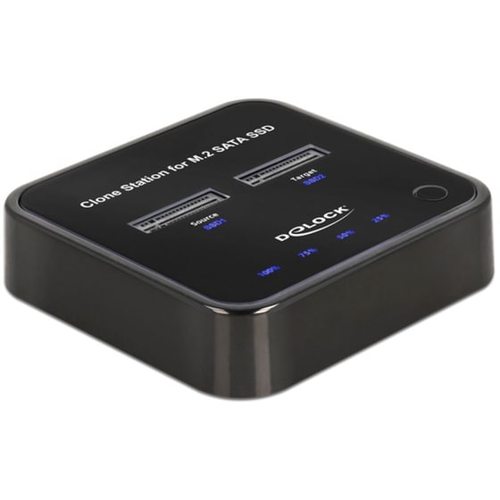 Docking Station Hdd Delock 64178, Clone Function, 2x M.2 Ssd, 6gbps, Μαύρο image 0